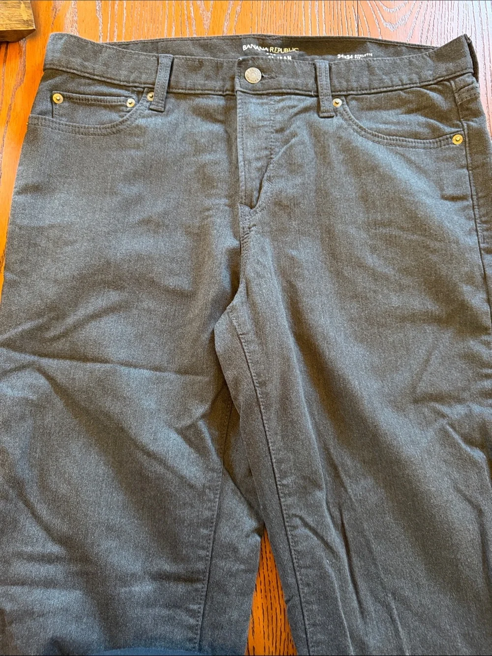 Men's Banana Republic Travel Jean Dark Gray